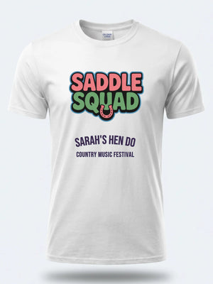 Personalised Country Weekender Tee – Saddle Squad