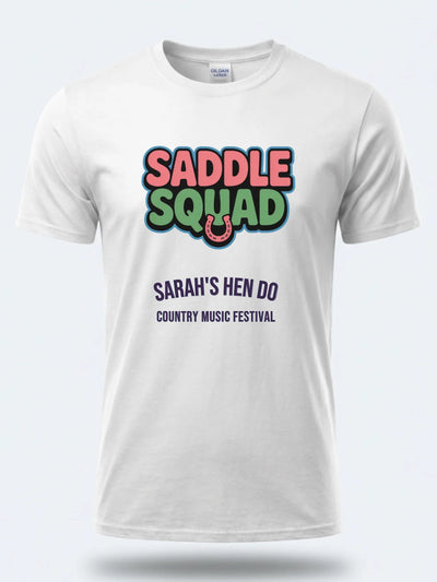 Personalised Country Weekender Tee – Saddle Squad