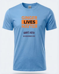 Personalised Banter Tee — carolina blue tee