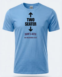 Personalised Banter Tee — carolina blue tee