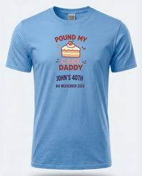 Personalised Banter Tee — carolina blue tee