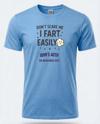 Personalised Banter Tee — carolina blue tee