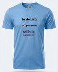 Personalised Banter Tee — carolina blue tee
