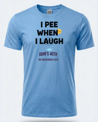 Personalised Banter Tee — carolina blue tee
