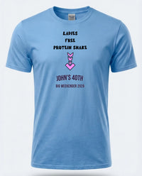Personalised Banter Tee — carolina blue tee