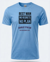 Personalised Weekender Unisex Tee — carolina blue tee
