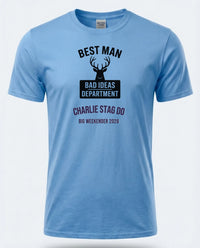 Personalised Weekender Unisex Tee — carolina blue tee