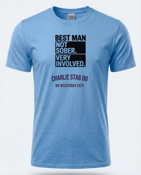 Personalised Weekender Unisex Tee — carolina blue tee