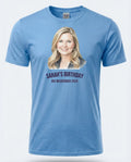 Watercolour Portrait Tee — Custom Painted Photo T-Shirt — carolina blue tee