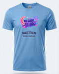 Personalised 80s Tee — carolina blue tee