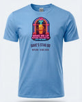 Personalised 80s Tee — carolina blue tee