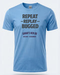 Personalised Bugged out Tee — carolina blue tee