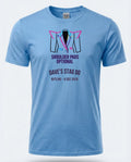 Personalised 80s Tee — carolina blue tee