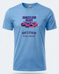 Personalised 80s Tee — carolina blue tee