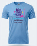 Personalised 80s Tee — carolina blue tee