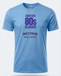 Personalised 80s Tee — carolina blue tee