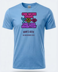 Personalised Banter Tee — carolina blue tee