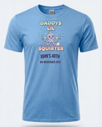 Personalised Banter Tee — carolina blue tee
