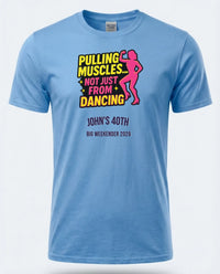 Personalised Banter Tee — carolina blue tee