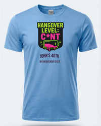 Personalised Banter Tee — carolina blue tee