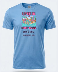 Personalised Banter Tee — carolina blue tee