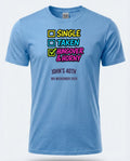 Personalised Banter Tee — carolina blue tee