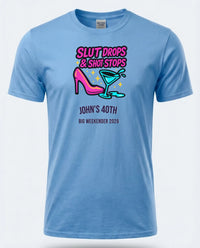 Personalised Banter Tee — carolina blue tee