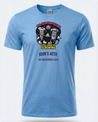 Personalised Banter Tee — carolina blue tee