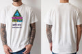 Personalised Banter Tee — natural tee, front and back view
