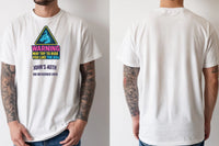 Personalised Banter Tee — natural tee, front and back view