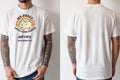 Personalised Banter Tee — natural tee, front and back view