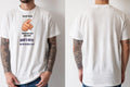 Personalised Banter Tee — natural tee, front and back view