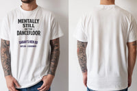 Personalised Bugged out Tee — natural tee, front and back view