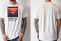 Personalised Ibiza Tee — natural tee, front and back view