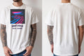 Personalised Ibiza Tee — natural tee, front and back view