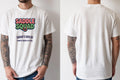 Personalised Country Weekender Tee — natural tee, front and back view