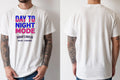 Personalised Ibiza Tee — natural tee, front and back view