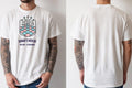 Personalised Bugged out Tee — natural tee, front and back view