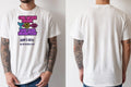 Personalised Banter Tee — natural tee, front and back view