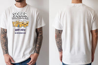 Personalised Banter Tee — natural tee, front and back view