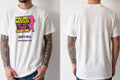 Personalised Banter Tee — natural tee, front and back view