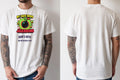Personalised Banter Tee — natural tee, front and back view