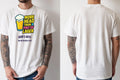 Personalised Banter Tee — natural tee, front and back view