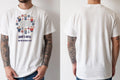 Personalised Banter Tee — natural tee, front and back view