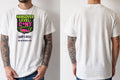 Personalised Banter Tee — natural tee, front and back view