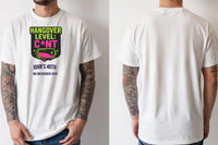 Personalised Banter Tee — natural tee, front and back view