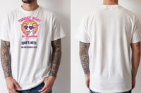 Personalised Banter Tee — natural tee, front and back view