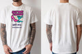Personalised Banter Tee — natural tee, front and back view