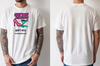 Personalised Banter Tee — natural tee, front and back view