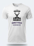 Personalised Weekender Unisex Tee — white tee, front view